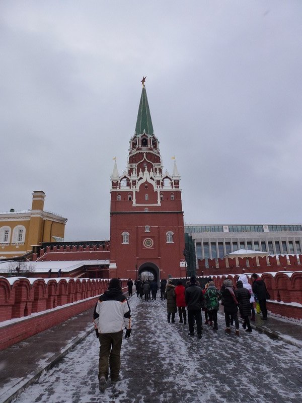 Entering Kremlin