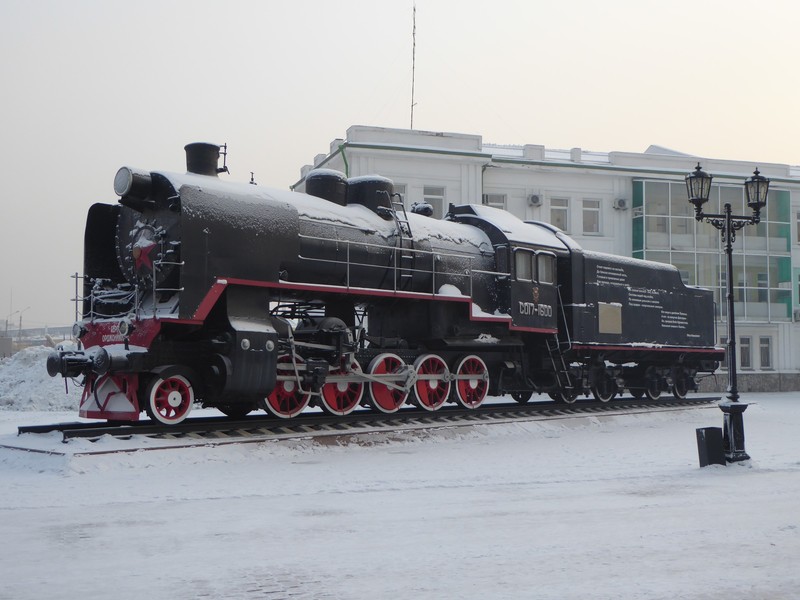Old Russian Steam train