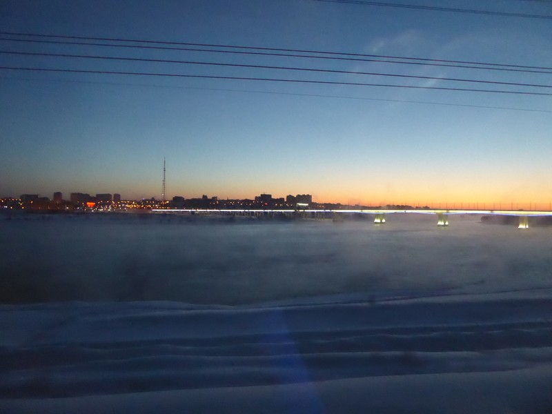 Early train leaving Irkutsk