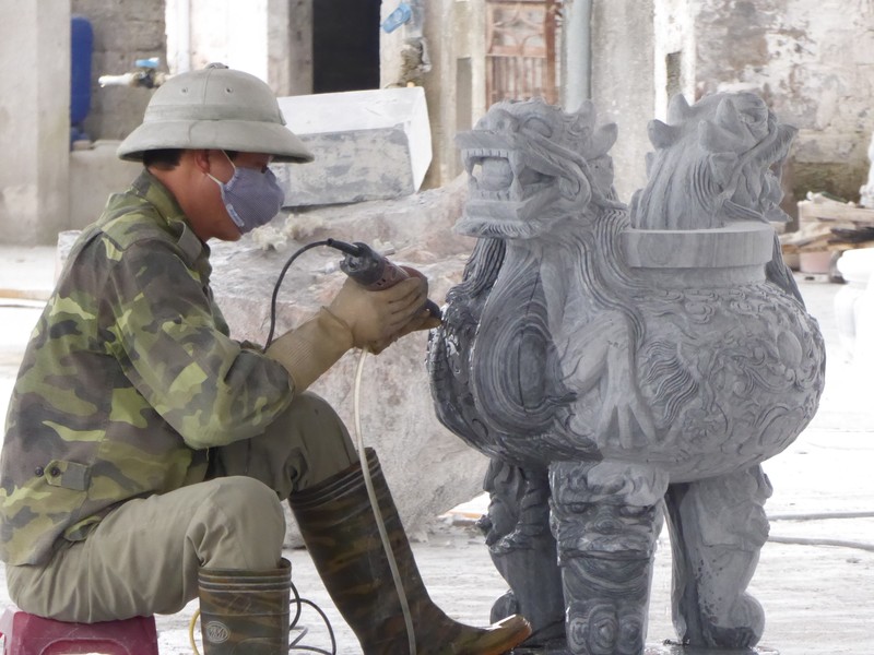 Sculptor at work