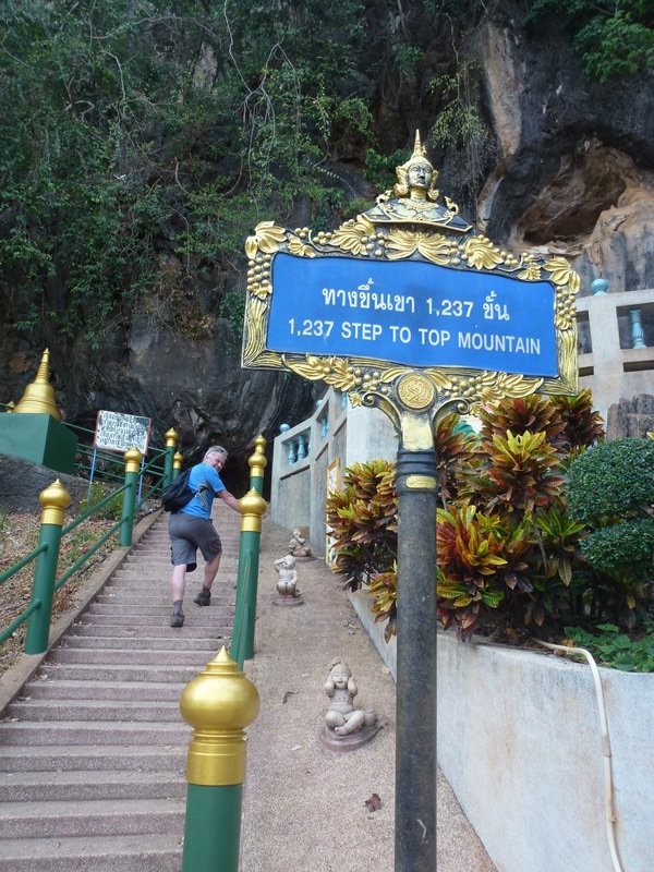 Steps to Tiger Cave temple