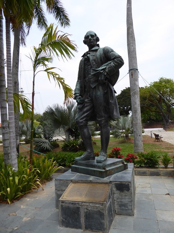 Statue of Charles Light founder of Penang