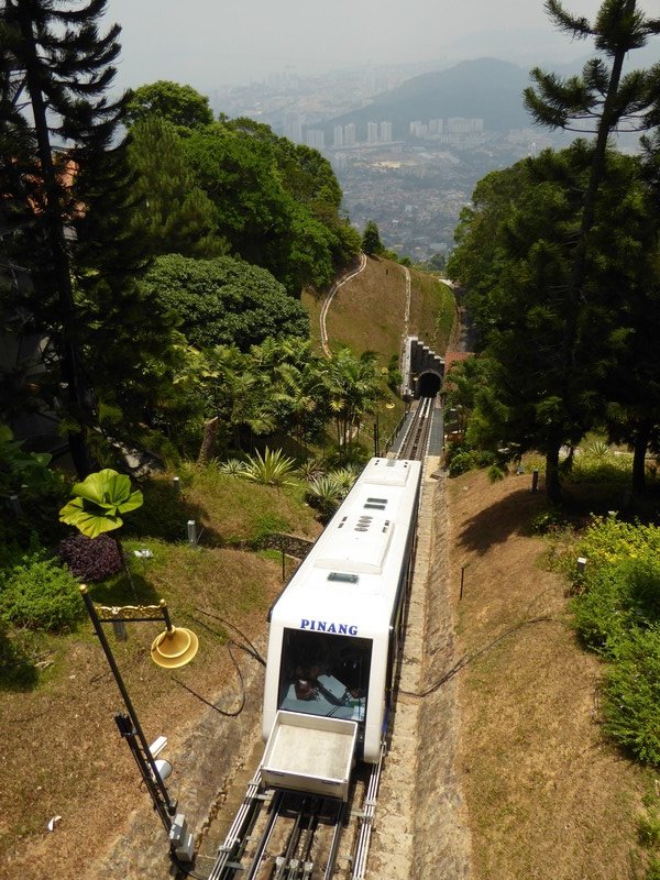 Funicular up to Penang Hill