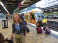 Arriving at Sydney Central Station