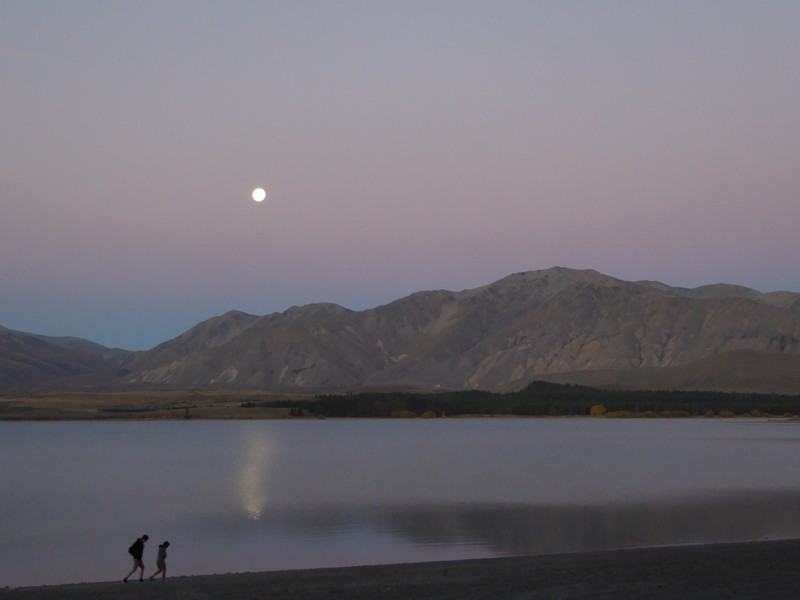 Moonlight over Lake Tekapo