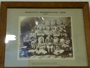 Old rugby photo, Naseby museum