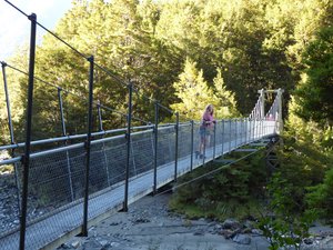 One of many of New Zealands swing bridges