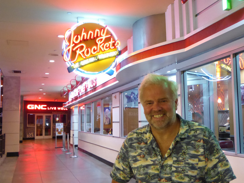 50's themed Johnny Rockets - I loved their hamburgers