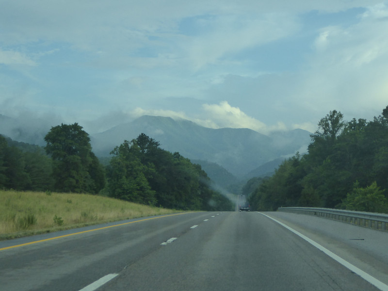 The road to Asheville, North Carolina