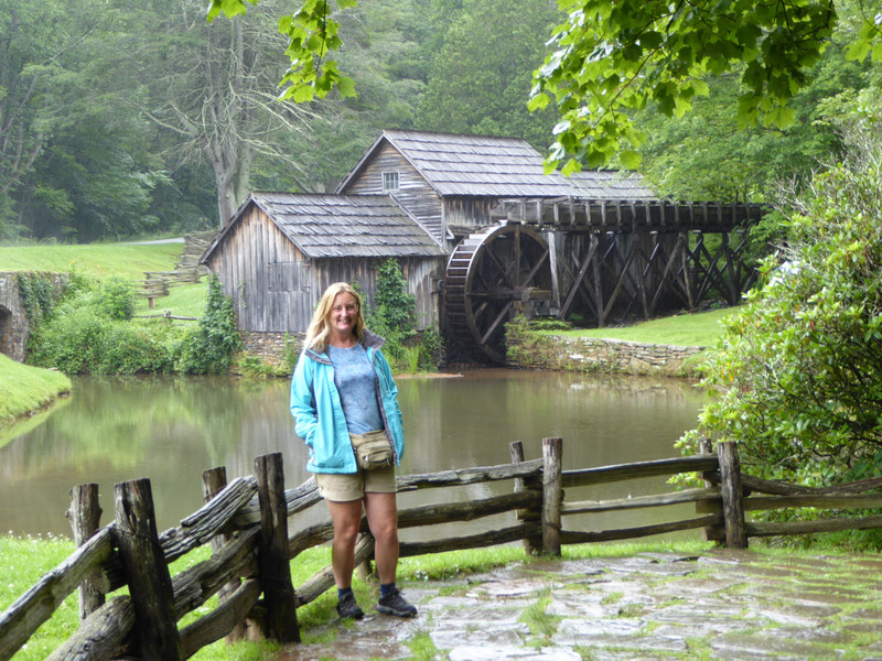 Mabry Mill on a wet day