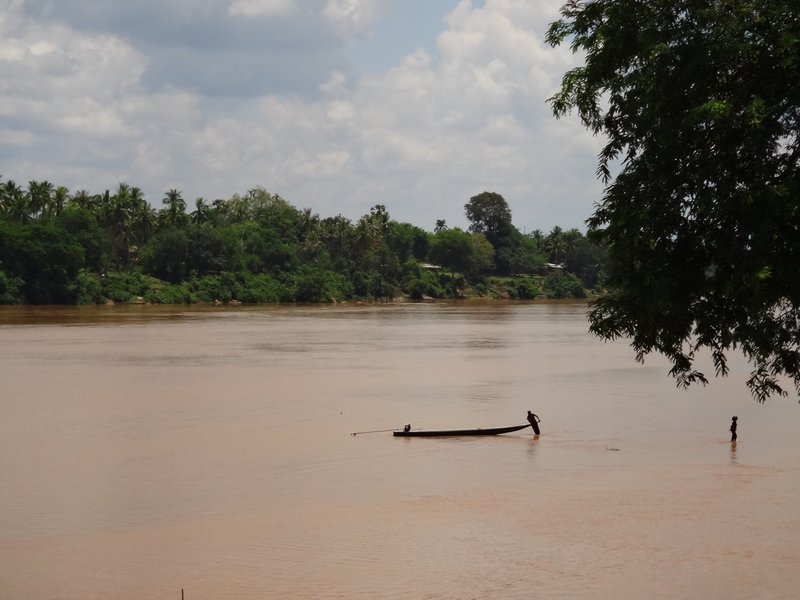 1.5 hours on the Sesan river to get to Tamuan Hill Tribe