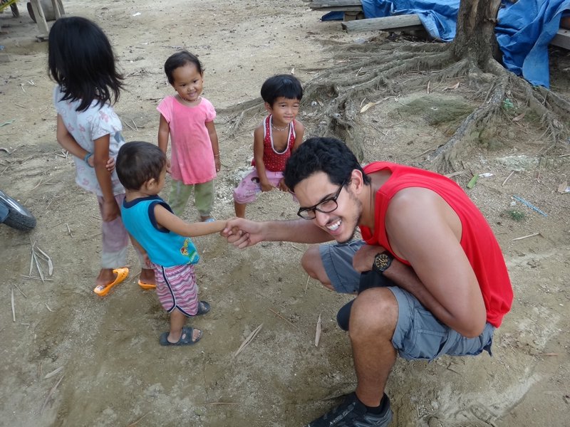 We visited a minority village in the Central Highlands