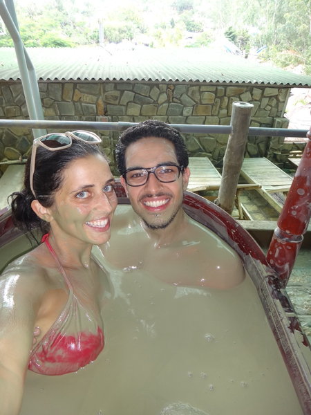 Enjoying the mud baths in Nha Trang