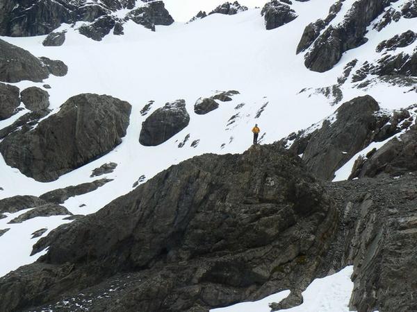 Dave climbs a mountain