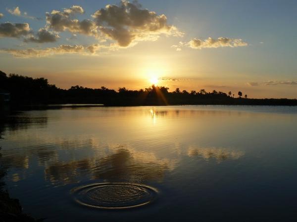 Sunset over the Iberá