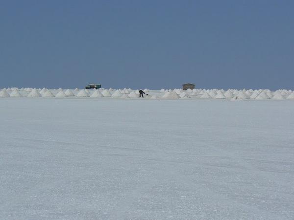 Salt worker, Salar de Uyuni