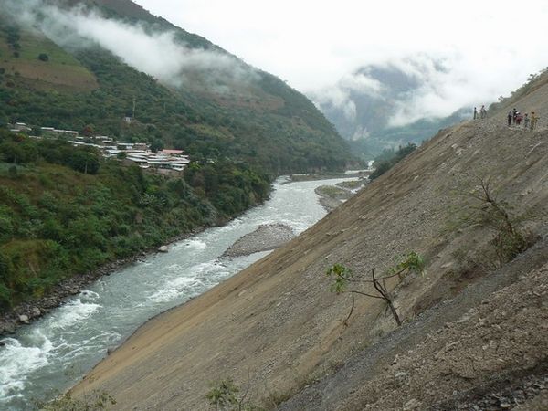 Landslide at  Santa Maria