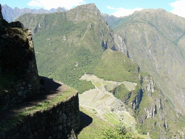 Machu Picchu among the mountains