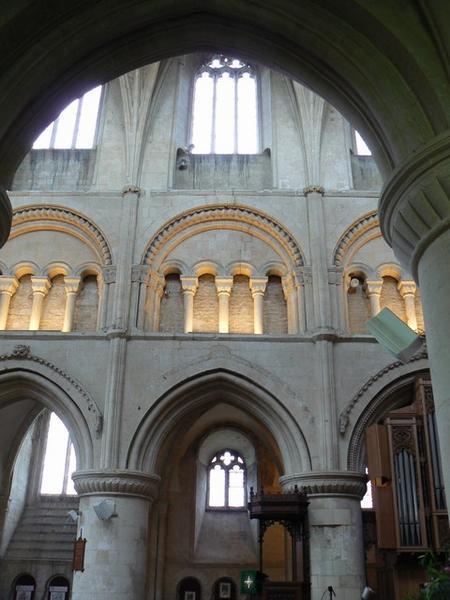 Inside Malmesbury abbey