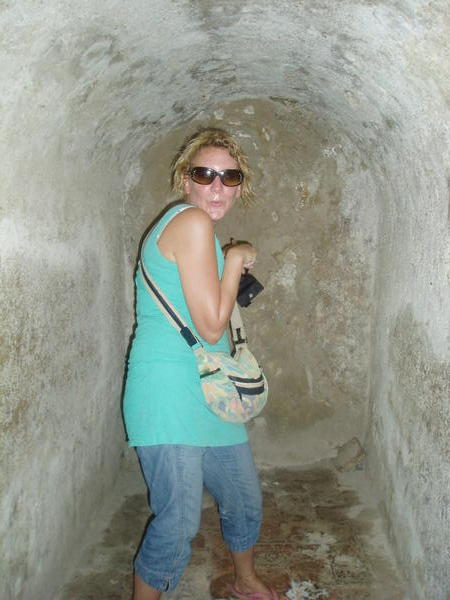 Me in a tunnel in St Philipe