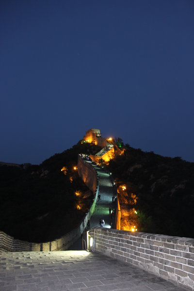 Night Walking on the Wall