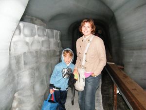 In Glacier cave