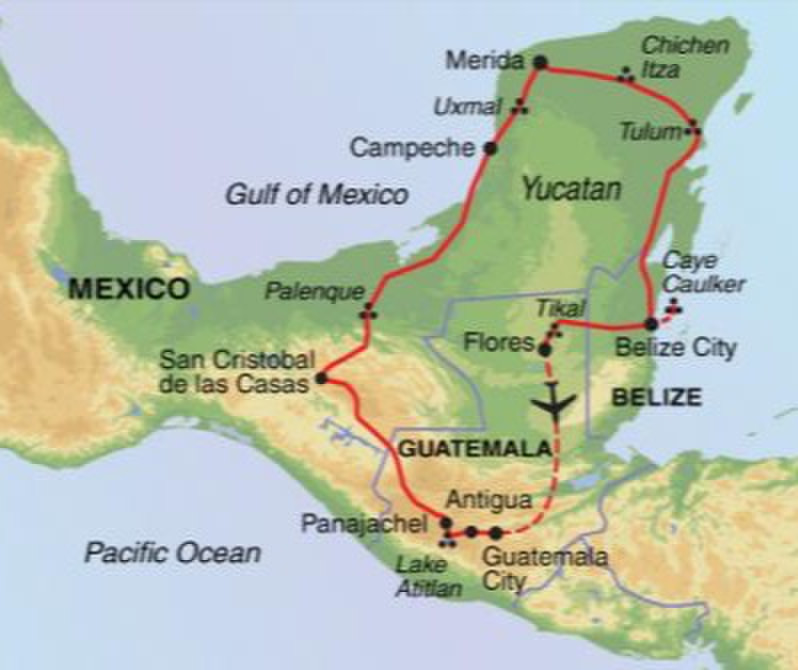 Our route - The Ruta Maya