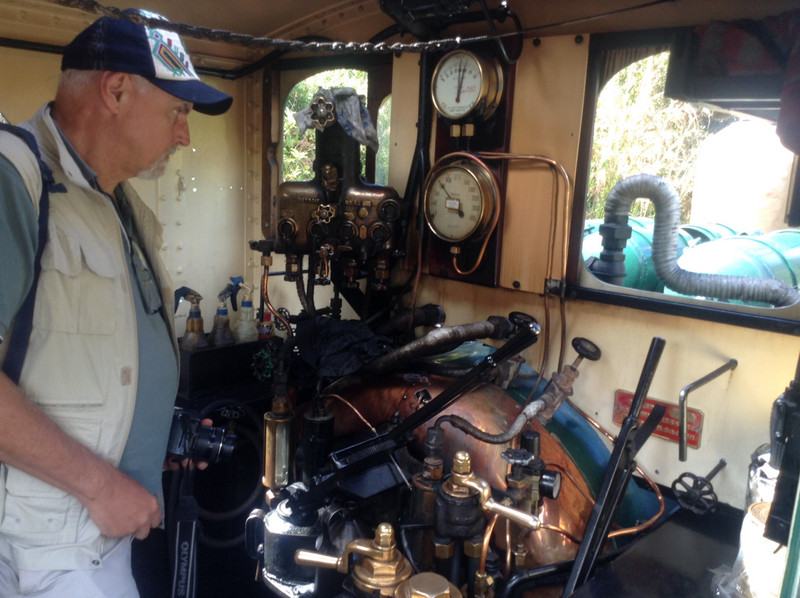 Steve gets to grips with the steam loco