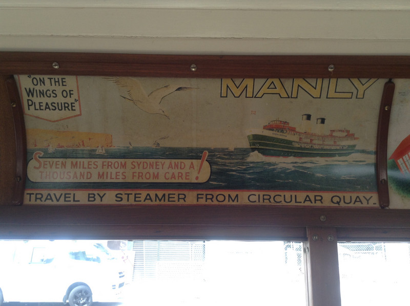Manly ferry advert