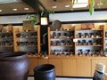 Examples of Bizen pottery displayed in delightful small showrooms 