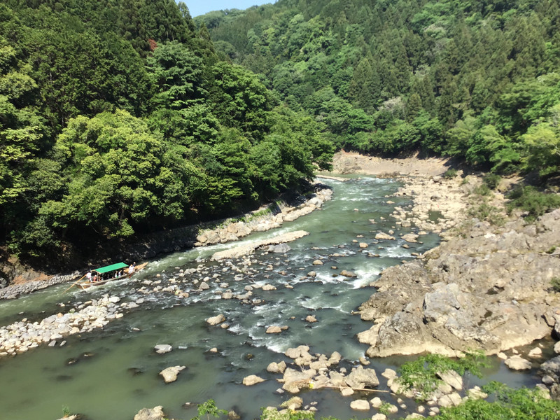 River Gorge view from the Sagano Romantic Train 