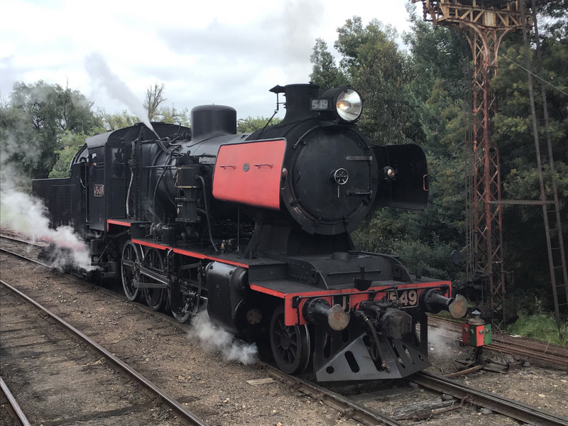 Fab steam loco on heritage railway