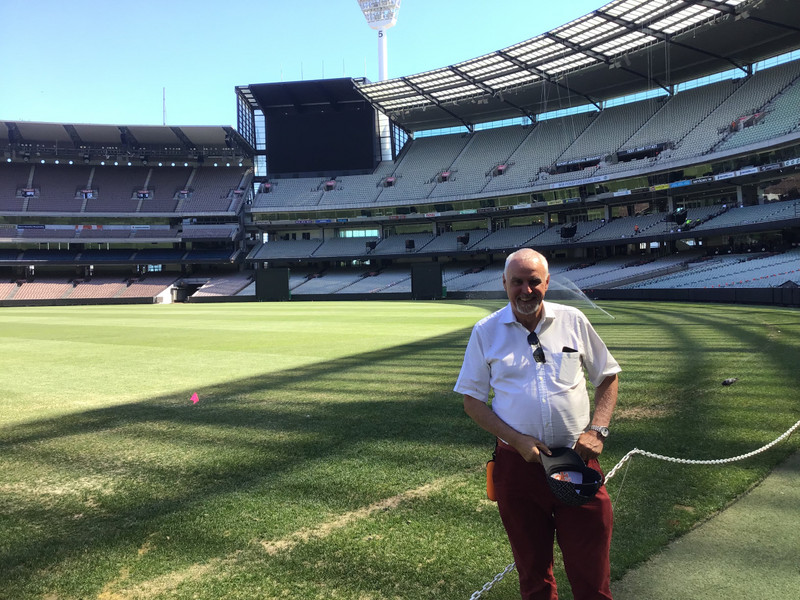 pitch-side at the MCG