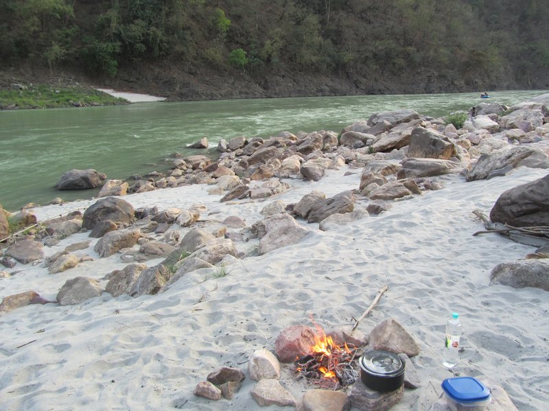 Camping on the Ganges