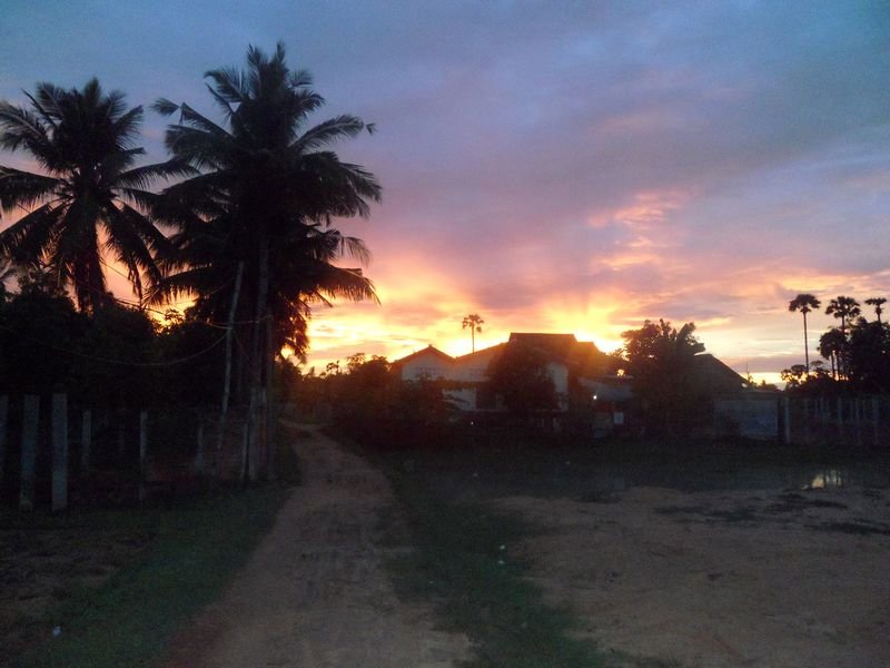 Sunset in Cambodia