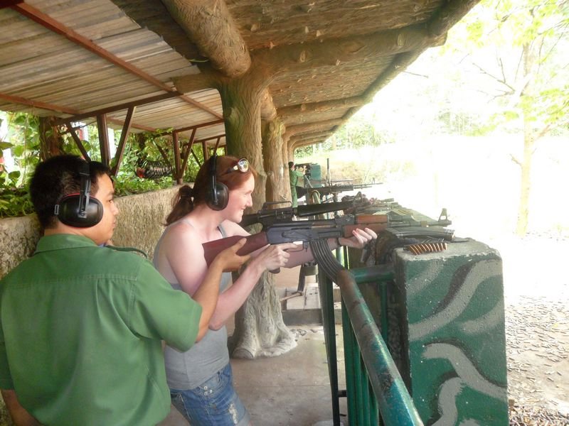 Me shooting an AK47