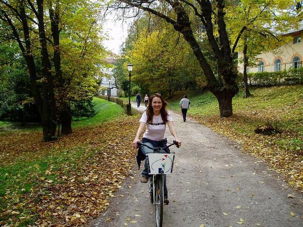 We went cycling around this lovely park