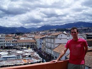 View from our hostals rooftop terrace in Cuenca