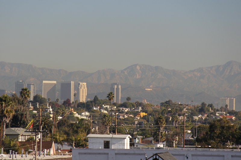LA CBD & Hollywood Sign, 8th Dec 2011