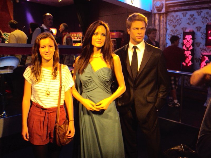 Me with Angelina and Brad Pitt
