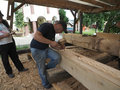 wood carvers at work