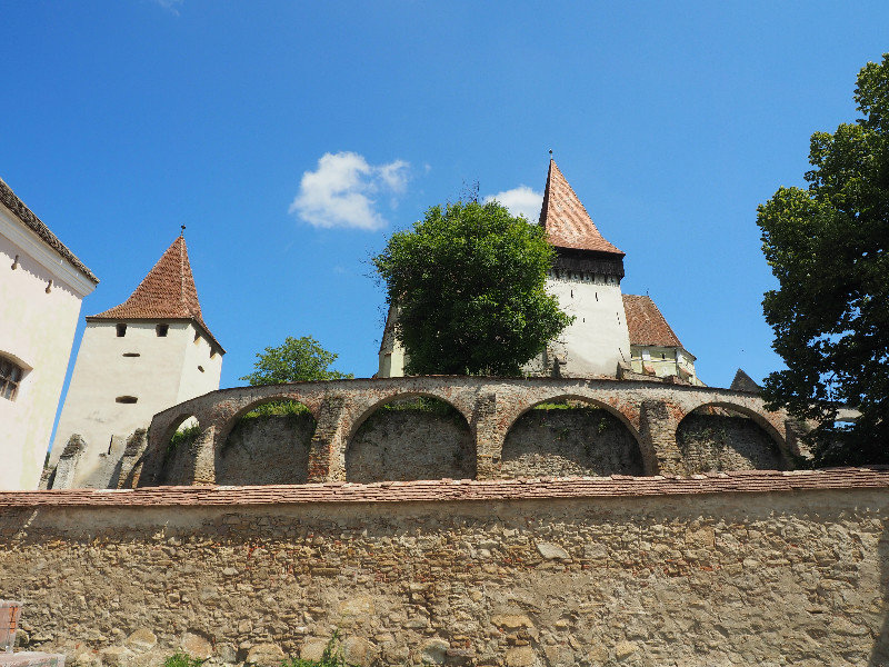 the castle in Biertan