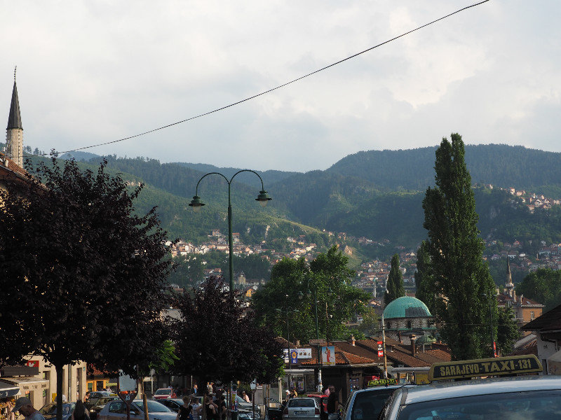 looking towards the mountains Sarajevo