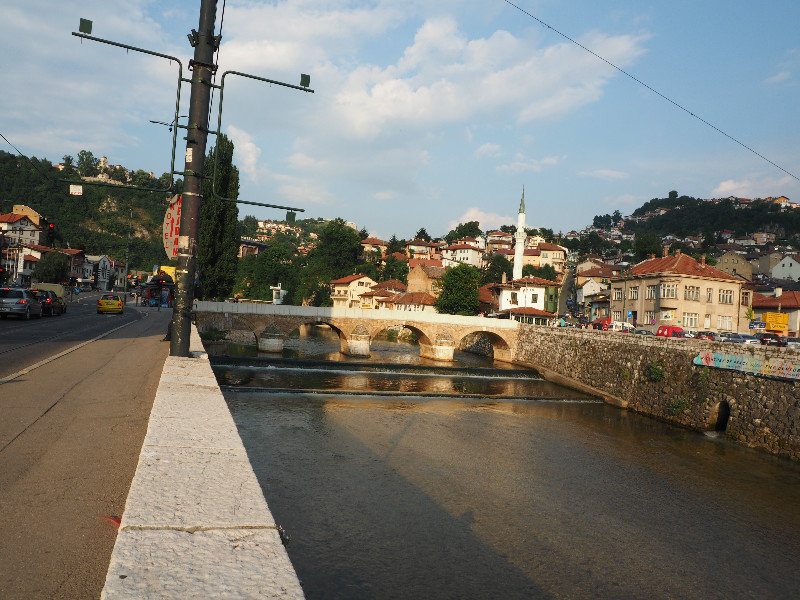 Miljacka river Sarajevo