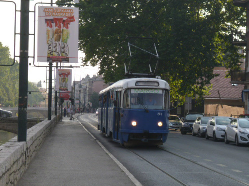 there is a tram Sarajevo