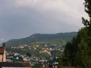 mountain surounding Sarajevo