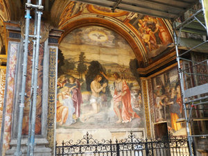 frescoes milan church