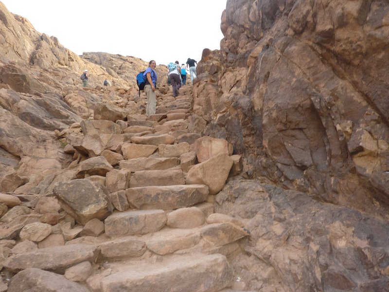 those last 750 steps to the top of Mt Sinai