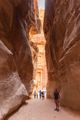 First glance of the Treasury in Petra