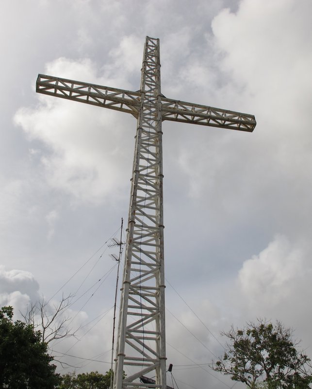 The cross above Coron town